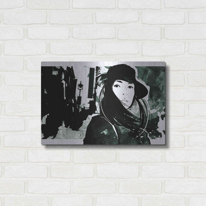 Luxe Metal Art 'Unmasked 1' by Jonathan Lam, Metal Wall Art,24x16