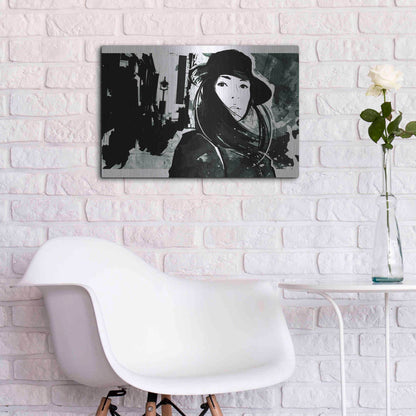 Luxe Metal Art 'Unmasked 1' by Jonathan Lam, Metal Wall Art,24x16