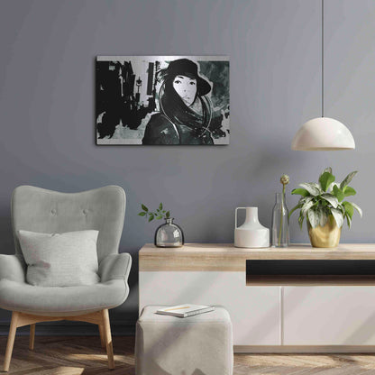 Luxe Metal Art 'Unmasked 1' by Jonathan Lam, Metal Wall Art,24x16