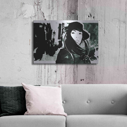 Luxe Metal Art 'Unmasked 1' by Jonathan Lam, Metal Wall Art,36x24