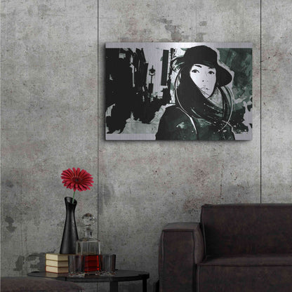 Luxe Metal Art 'Unmasked 1' by Jonathan Lam, Metal Wall Art,36x24