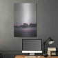 Luxe Metal Art 'Purple Light 2' by Design Fabrikken, Metal Wall Art,24x36