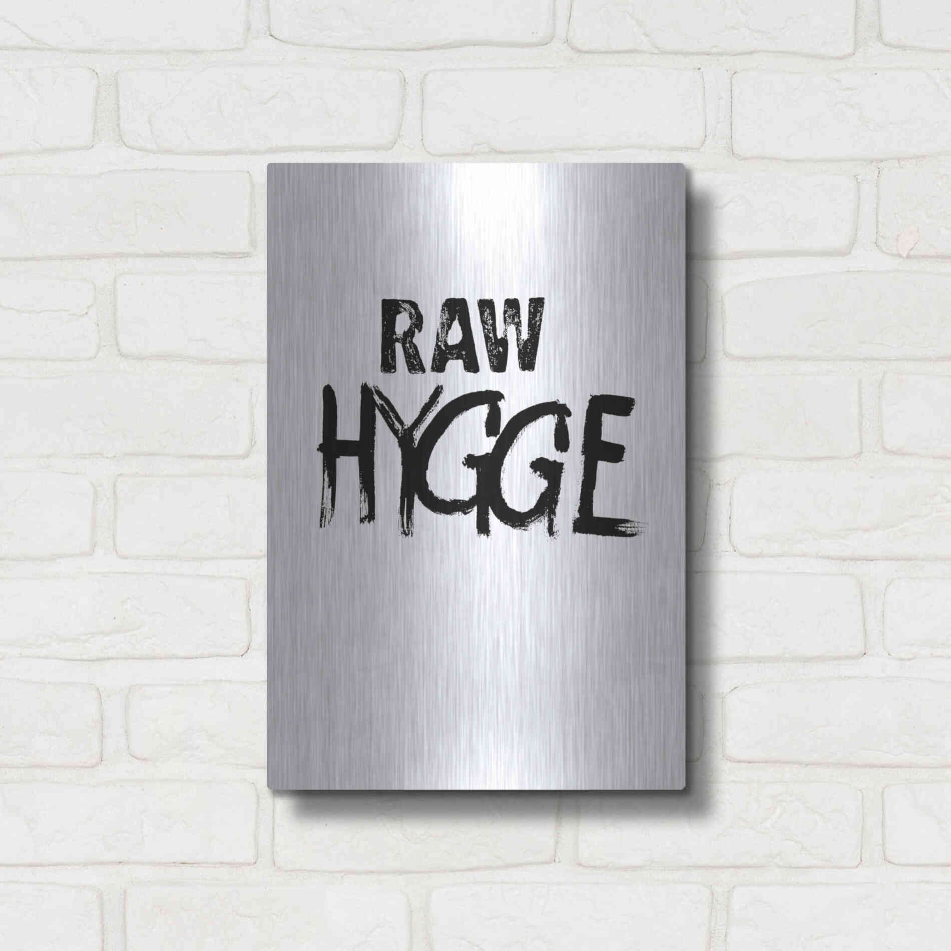 Luxe Metal Art 'Raw Hygge' by Design Fabrikken, Metal Wall Art,12x16