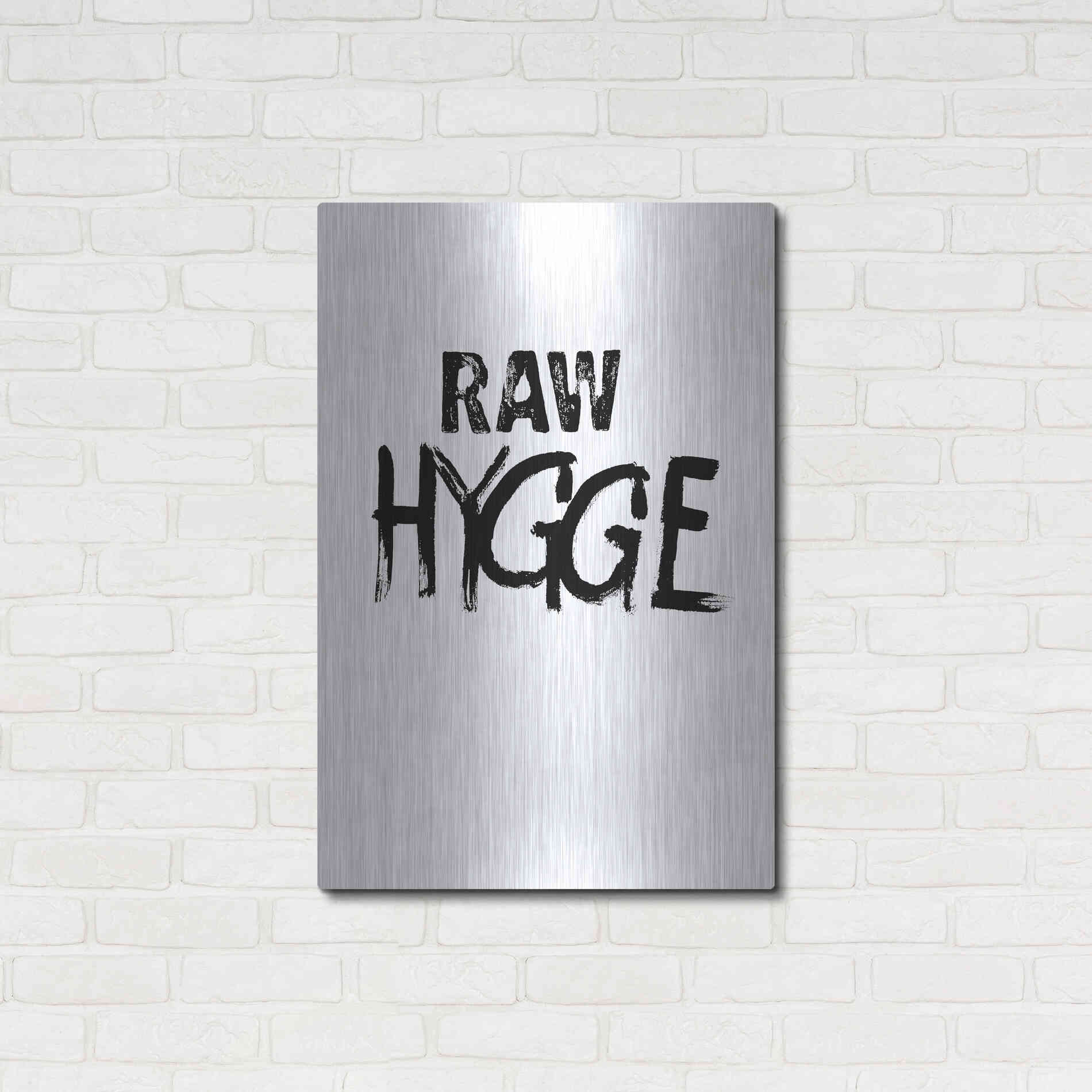 Luxe Metal Art 'Raw Hygge' by Design Fabrikken, Metal Wall Art,24x36