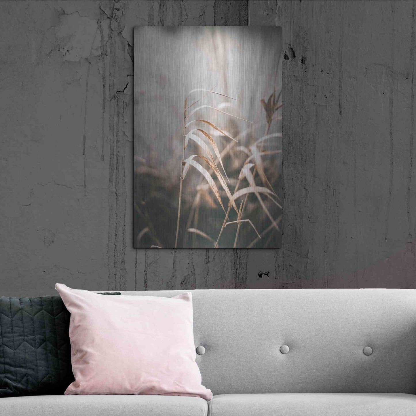 Luxe Metal Art 'Reed 2' by Design Fabrikken, Metal Wall Art,24x36