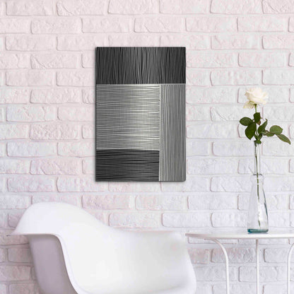 Luxe Metal Art 'Ribbing 1' by Design Fabrikken, Metal Wall Art,16x24