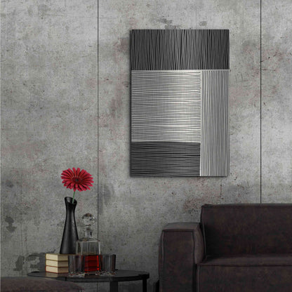 Luxe Metal Art 'Ribbing 1' by Design Fabrikken, Metal Wall Art,24x36