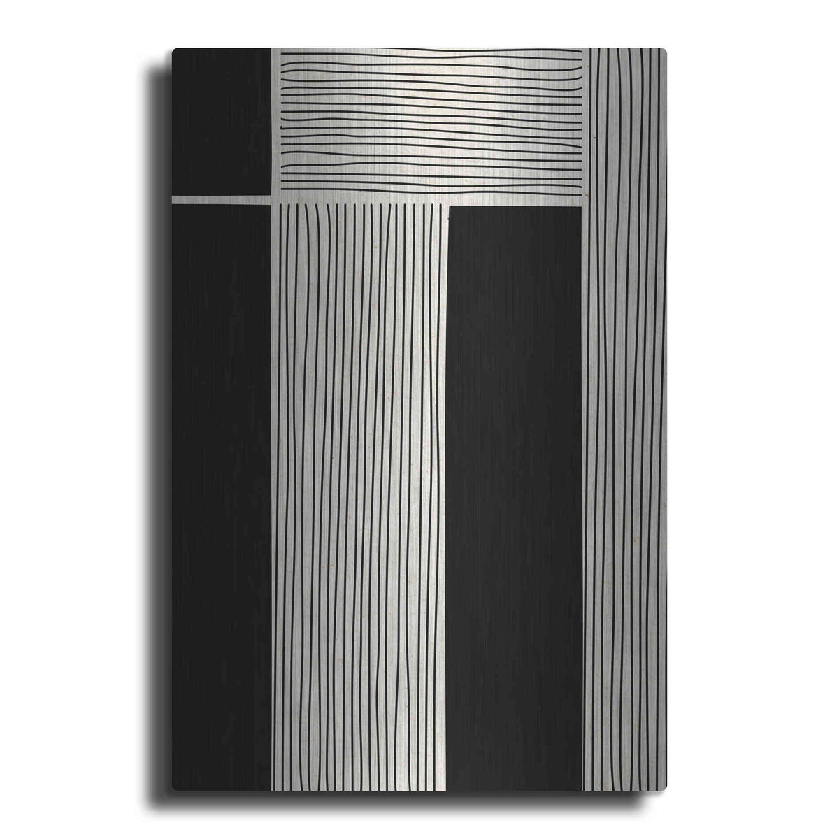 Luxe Metal Art 'Ribbing 2' by Design Fabrikken, Metal Wall Art