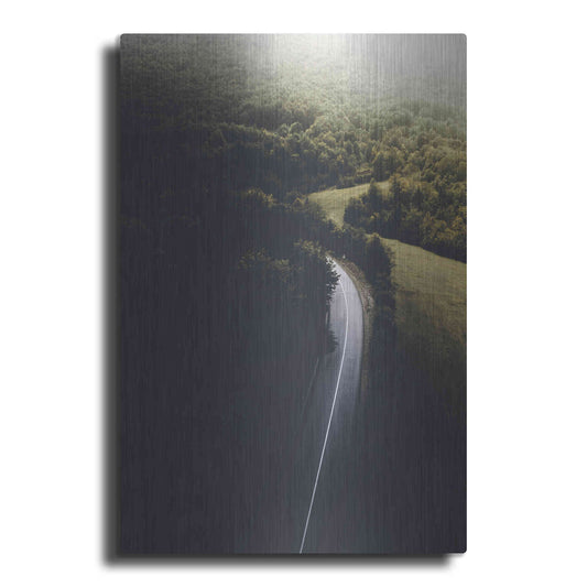 Luxe Metal Art 'Road to Darkness' by Design Fabrikken, Metal Wall Art