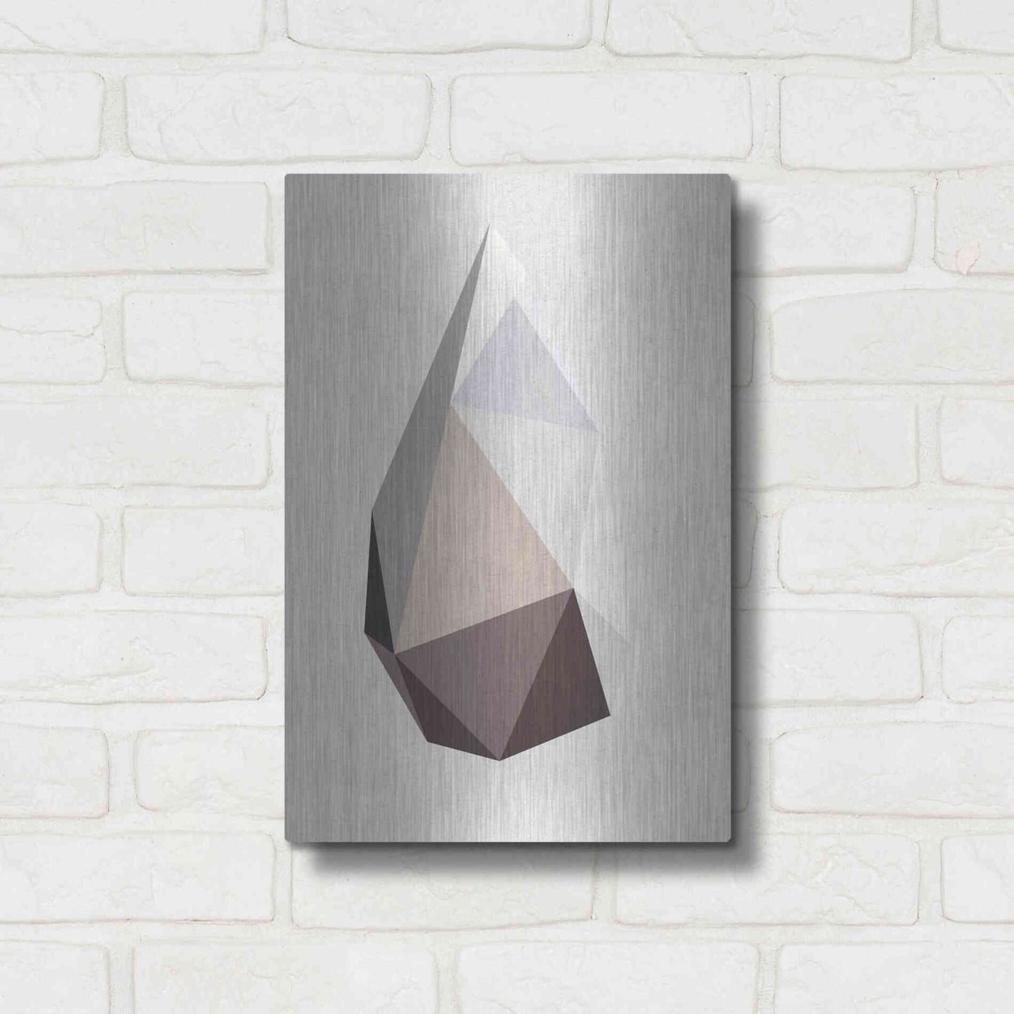 Luxe Metal Art 'Rock 1' by Design Fabrikken, Metal Wall Art,12x16