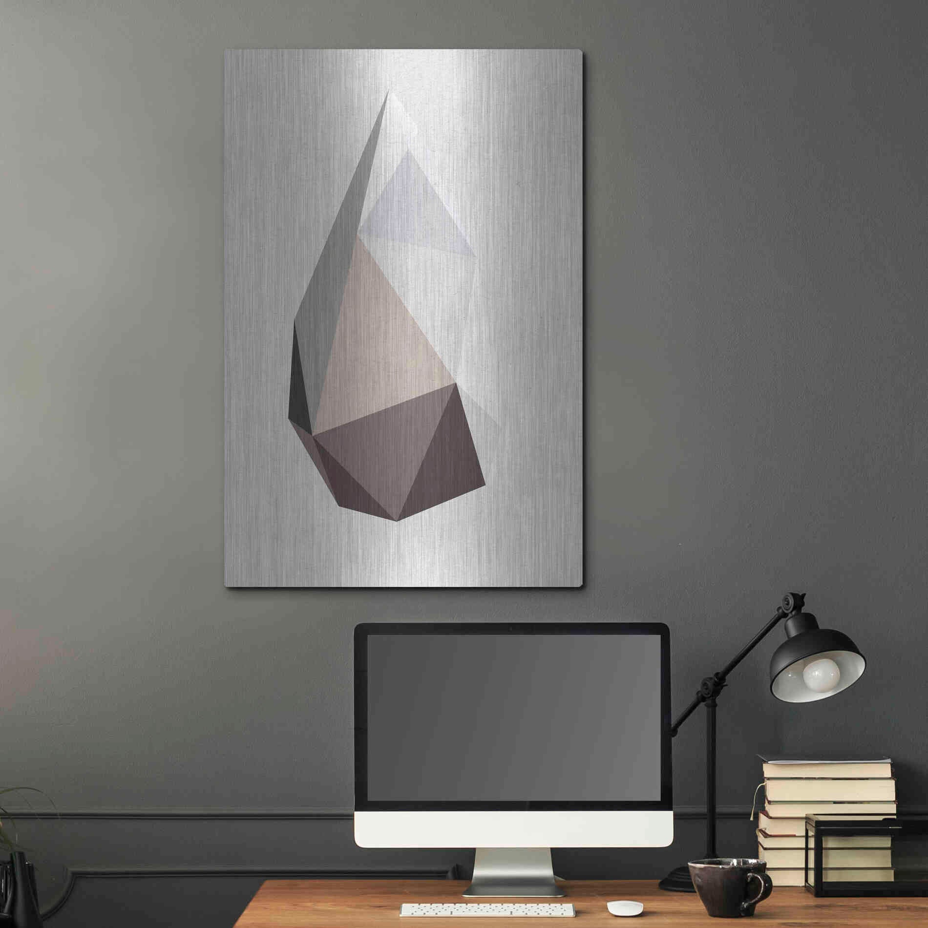 Luxe Metal Art 'Rock 1' by Design Fabrikken, Metal Wall Art,24x36