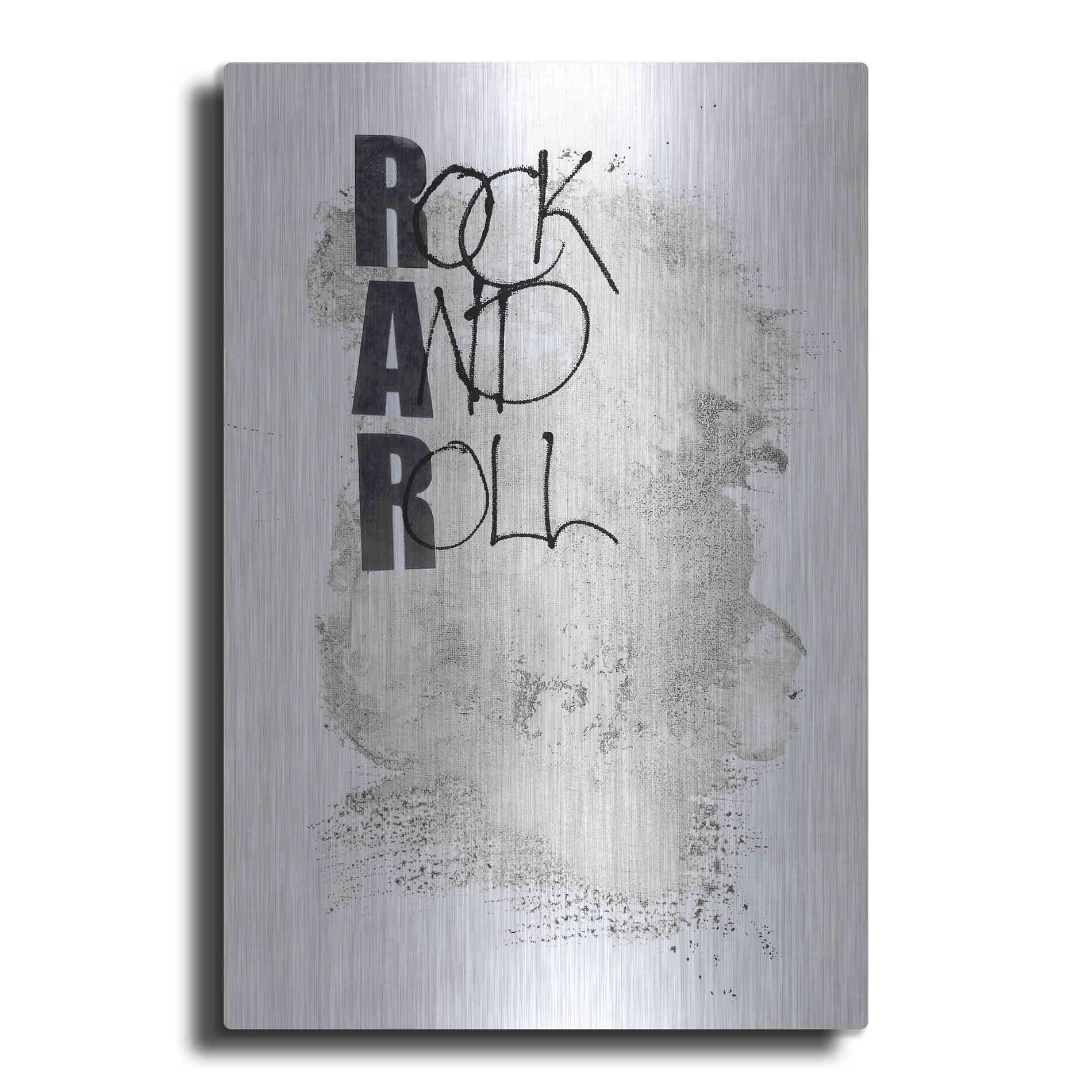 Luxe Metal Art 'Rock and Roll' by Design Fabrikken, Metal Wall Art