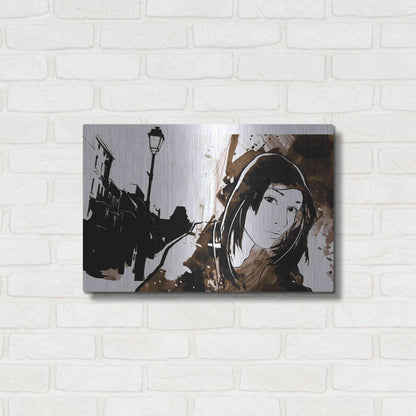 Luxe Metal Art 'Unmasked 3' by Jonathan Lam, Metal Wall Art,24x16