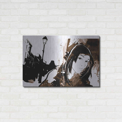 Luxe Metal Art 'Unmasked 3' by Jonathan Lam, Metal Wall Art,36x24