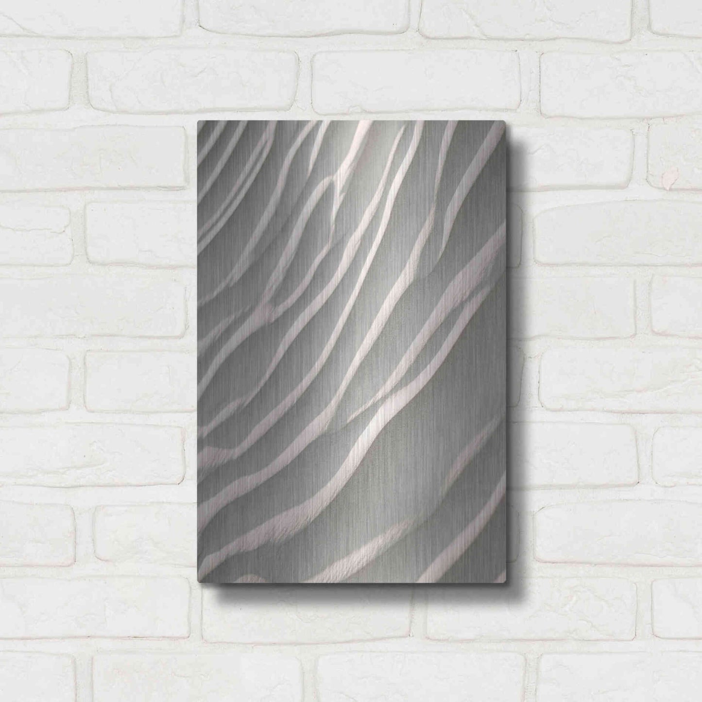 Luxe Metal Art 'Sand' by Design Fabrikken, Metal Wall Art,12x16