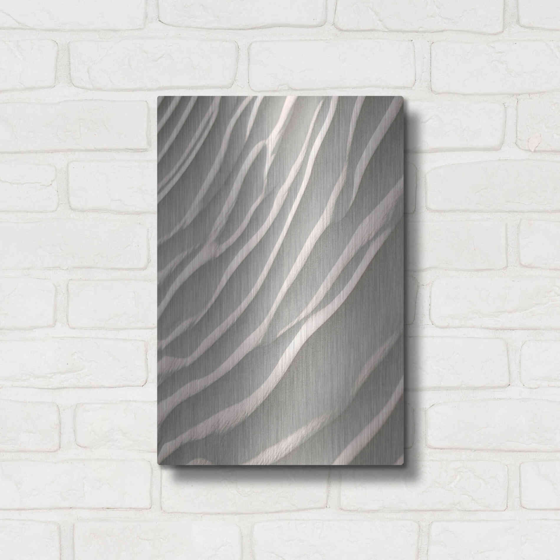 Luxe Metal Art 'Sand' by Design Fabrikken, Metal Wall Art,12x16