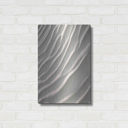 Luxe Metal Art 'Sand' by Design Fabrikken, Metal Wall Art,16x24