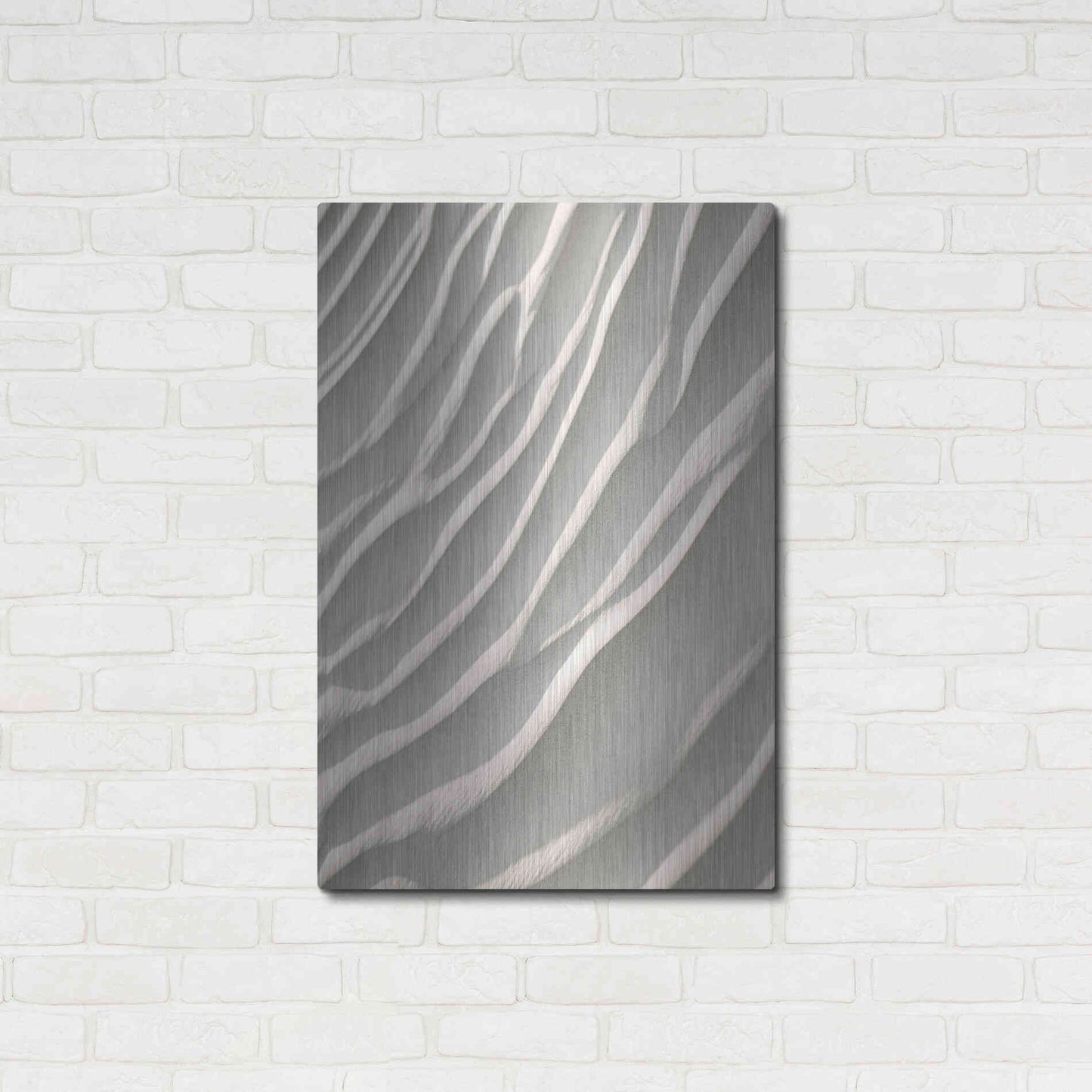 Luxe Metal Art 'Sand' by Design Fabrikken, Metal Wall Art,24x36