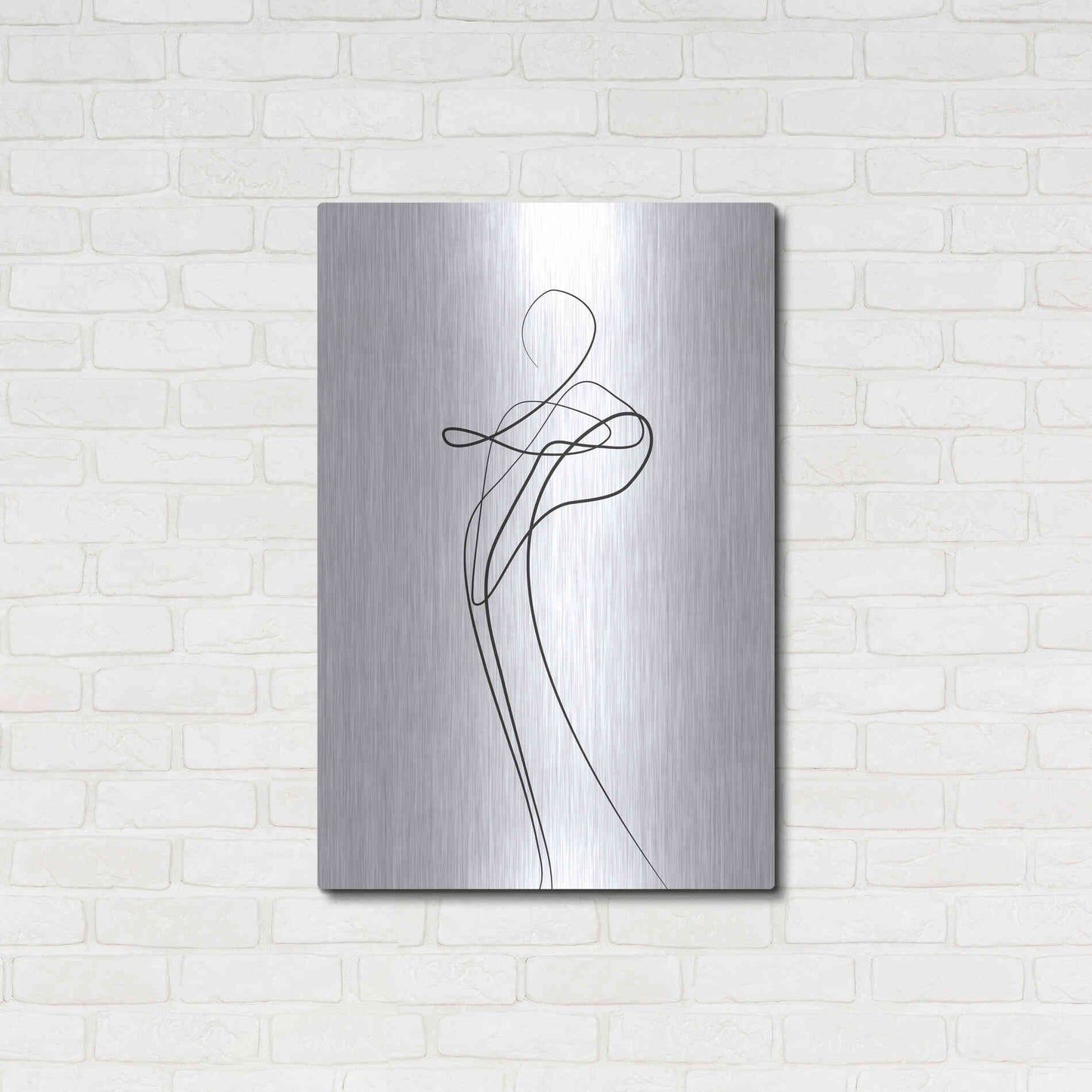 Luxe Metal Art 'Shape of You 1' by Design Fabrikken, Metal Wall Art,24x36