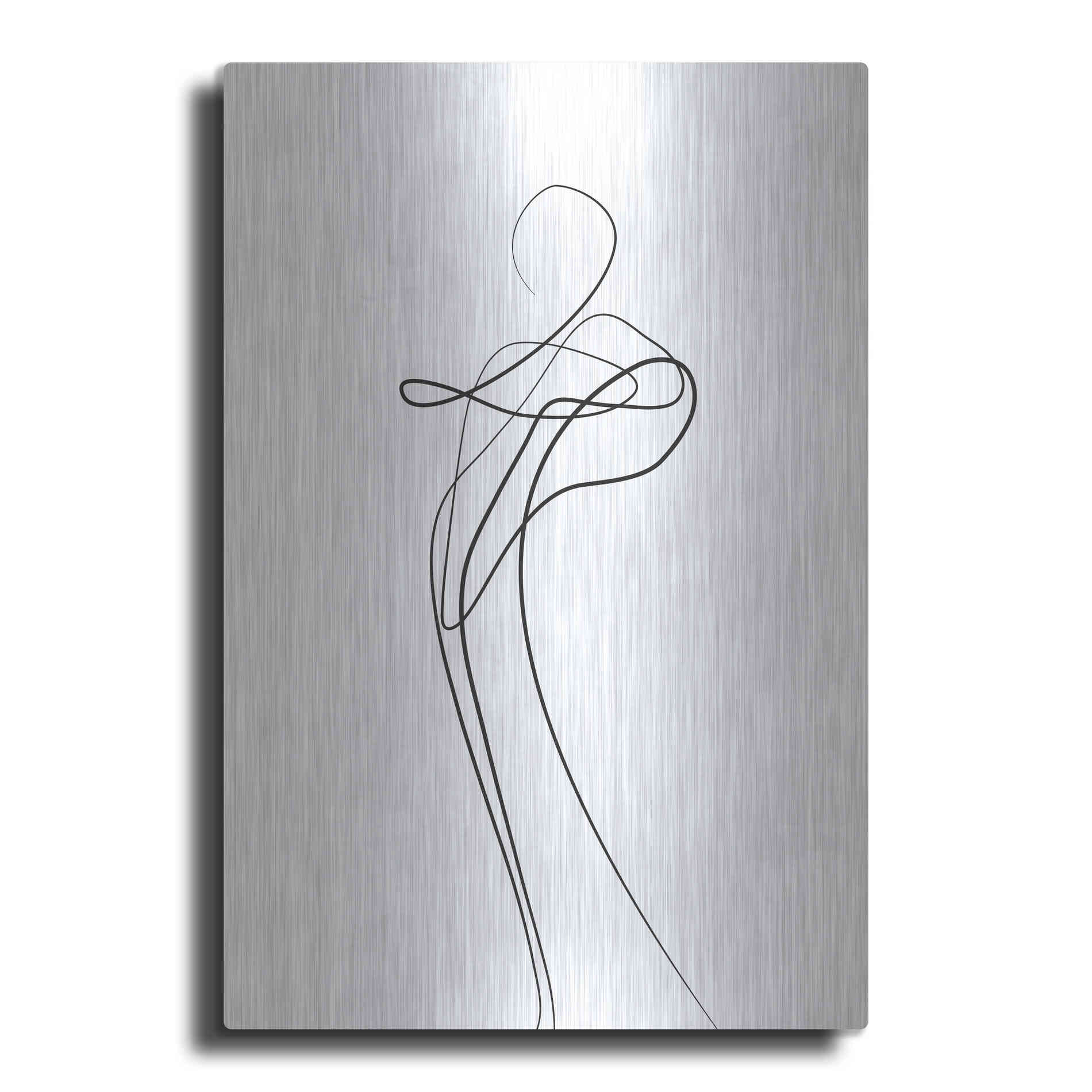 Luxe Metal Art 'Shape of You 1' by Design Fabrikken, Metal Wall Art