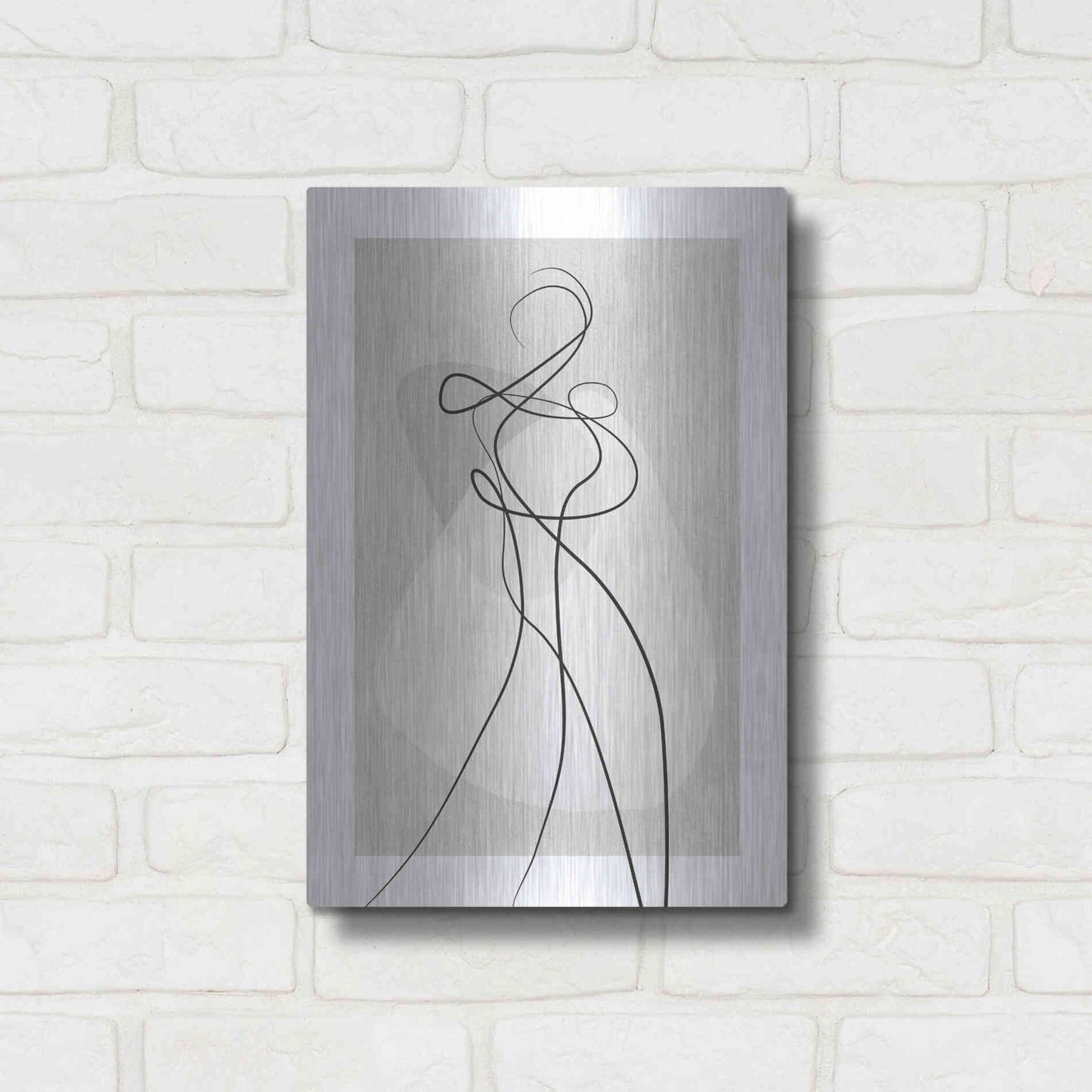 Luxe Metal Art 'Shape of You 4' by Design Fabrikken, Metal Wall Art,12x16