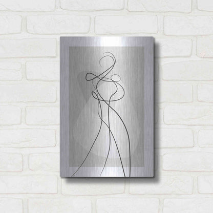 Luxe Metal Art 'Shape of You 4' by Design Fabrikken, Metal Wall Art,12x16