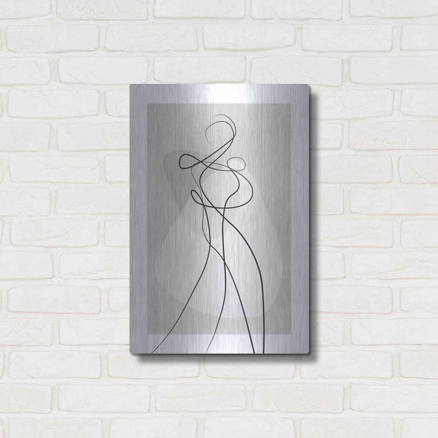 Luxe Metal Art 'Shape of You 4' by Design Fabrikken, Metal Wall Art,16x24