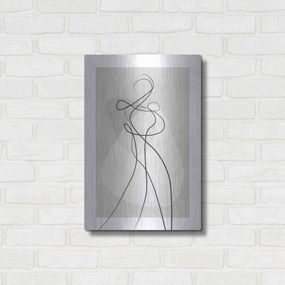 Luxe Metal Art 'Shape of You 4' by Design Fabrikken, Metal Wall Art,16x24