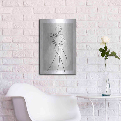 Luxe Metal Art 'Shape of You 4' by Design Fabrikken, Metal Wall Art,16x24