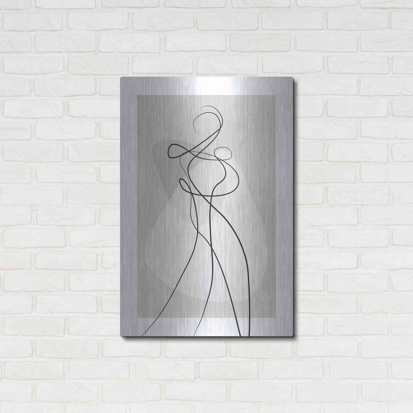 Luxe Metal Art 'Shape of You 4' by Design Fabrikken, Metal Wall Art,24x36