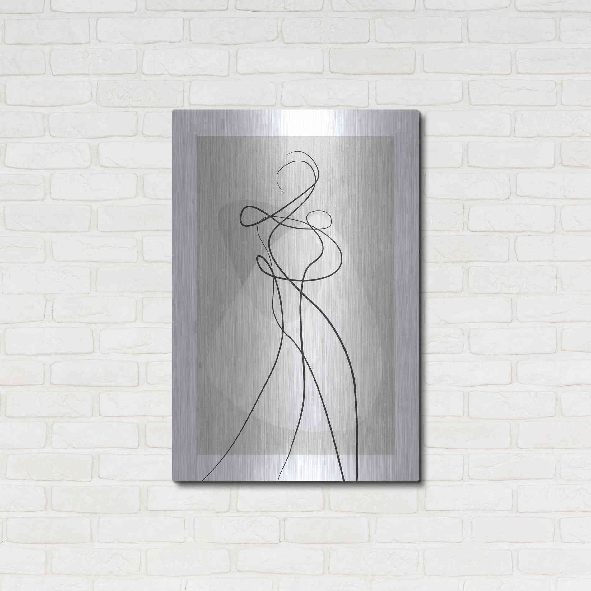 Luxe Metal Art 'Shape of You 4' by Design Fabrikken, Metal Wall Art,24x36