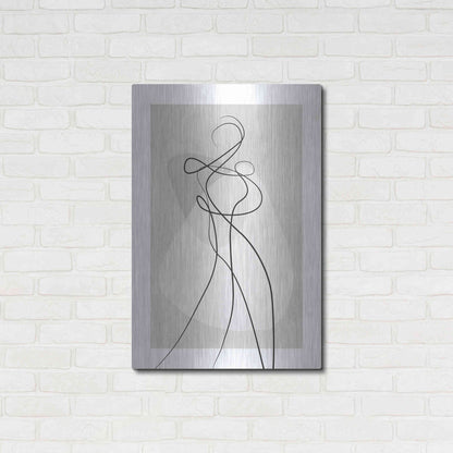 Luxe Metal Art 'Shape of You 4' by Design Fabrikken, Metal Wall Art,24x36