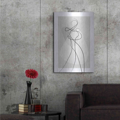 Luxe Metal Art 'Shape of You 4' by Design Fabrikken, Metal Wall Art,24x36