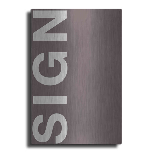 Luxe Metal Art 'Sign' by Design Fabrikken, Metal Wall Art