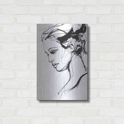 Luxe Metal Art 'Silhouette 2' by Design Fabrikken, Metal Wall Art,16x24