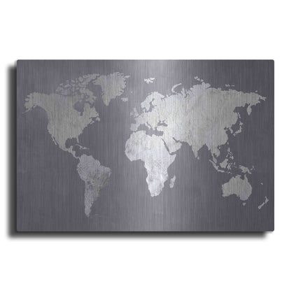 Luxe Metal Art 'Silver World' by Design Fabrikken, Metal Wall Art