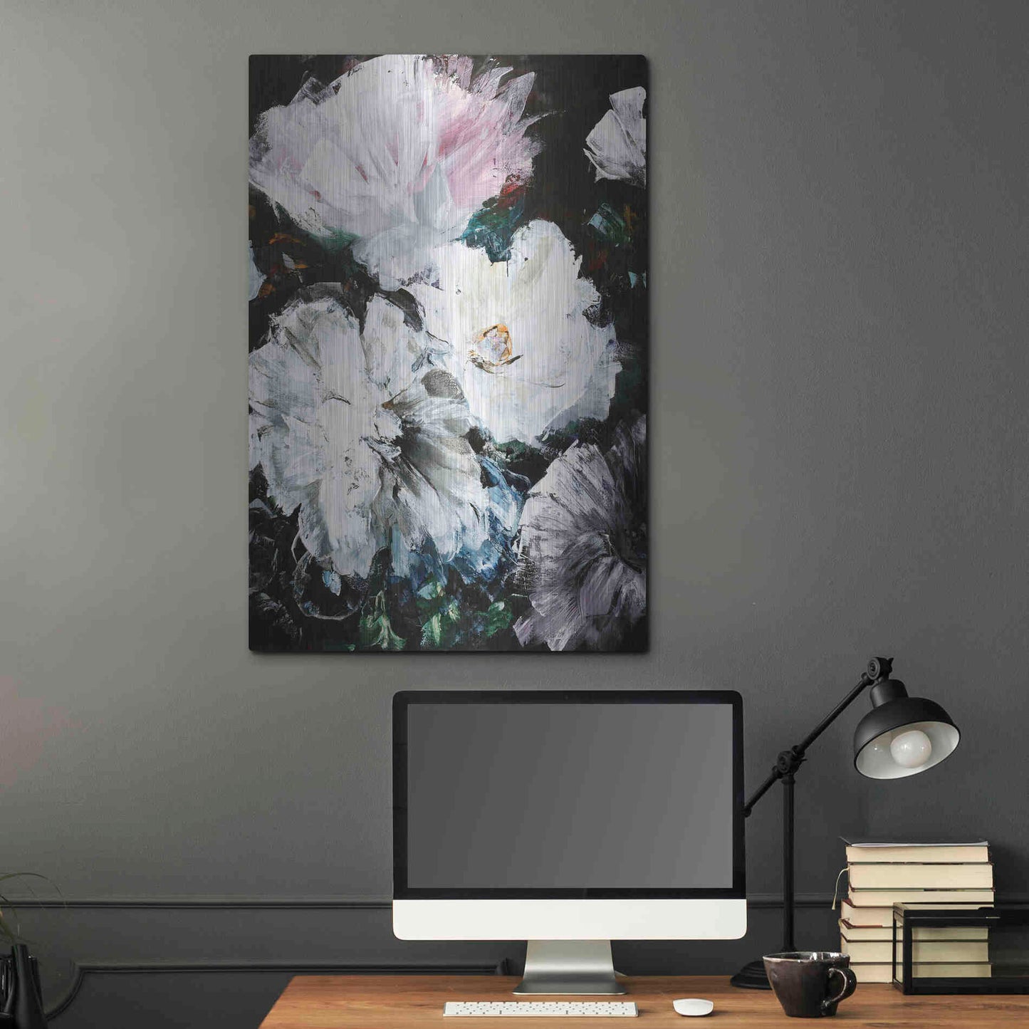 Luxe Metal Art 'Soft Hue Flowers' by Design Fabrikken, Metal Wall Art,24x36