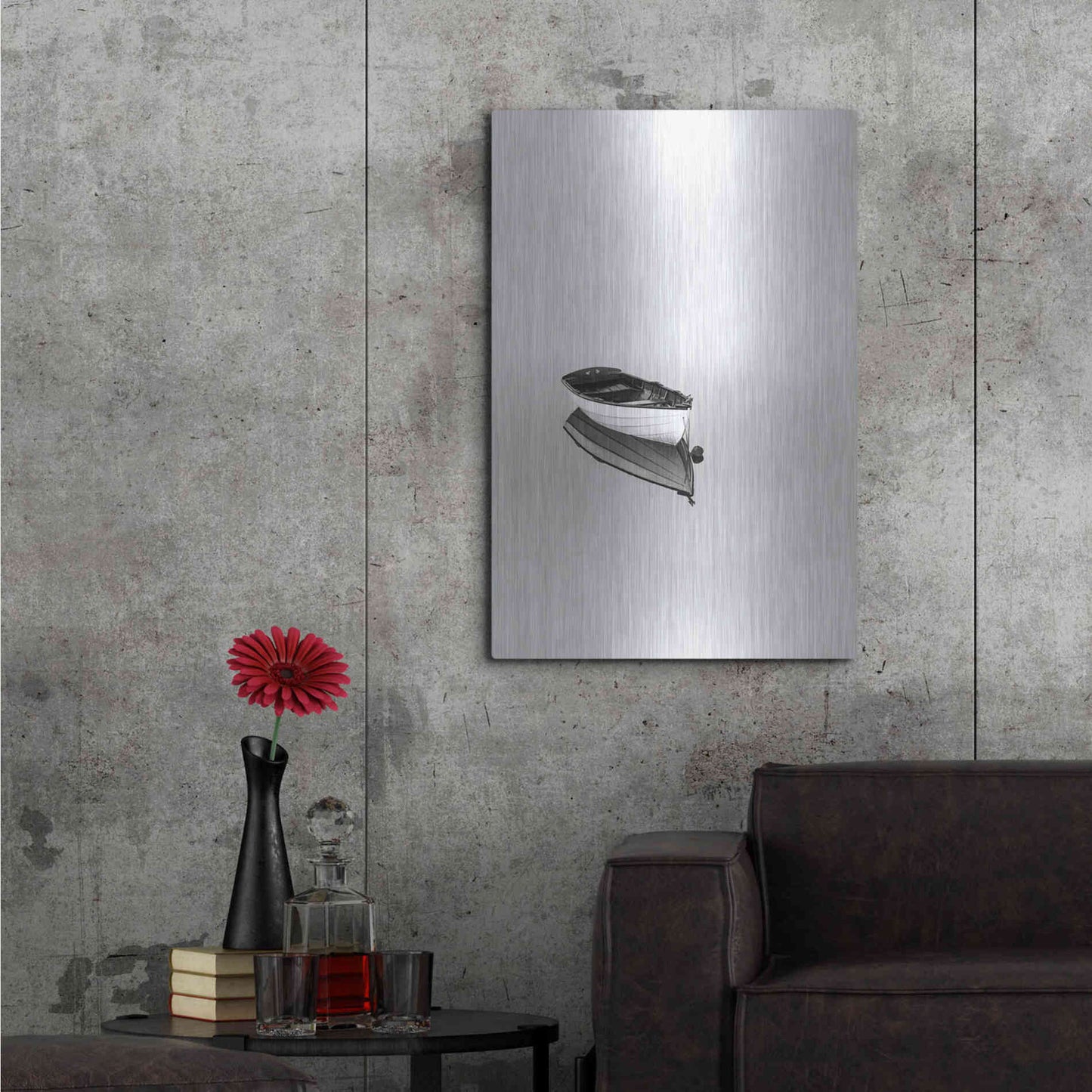 Luxe Metal Art 'Solemn' by Design Fabrikken, Metal Wall Art,24x36