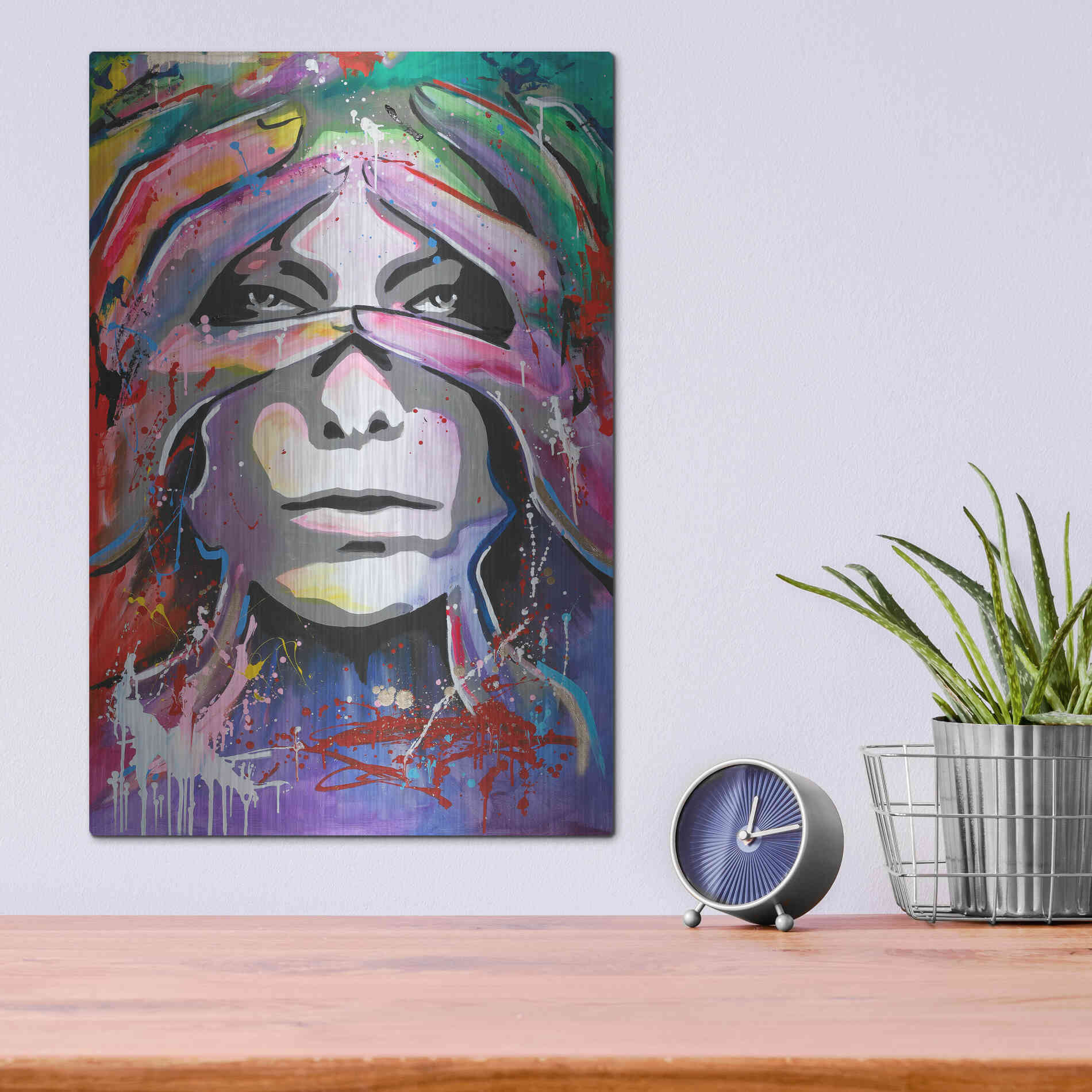 Luxe Metal Art 'Soon 3' by Design Fabrikken, Metal Wall Art,12x16