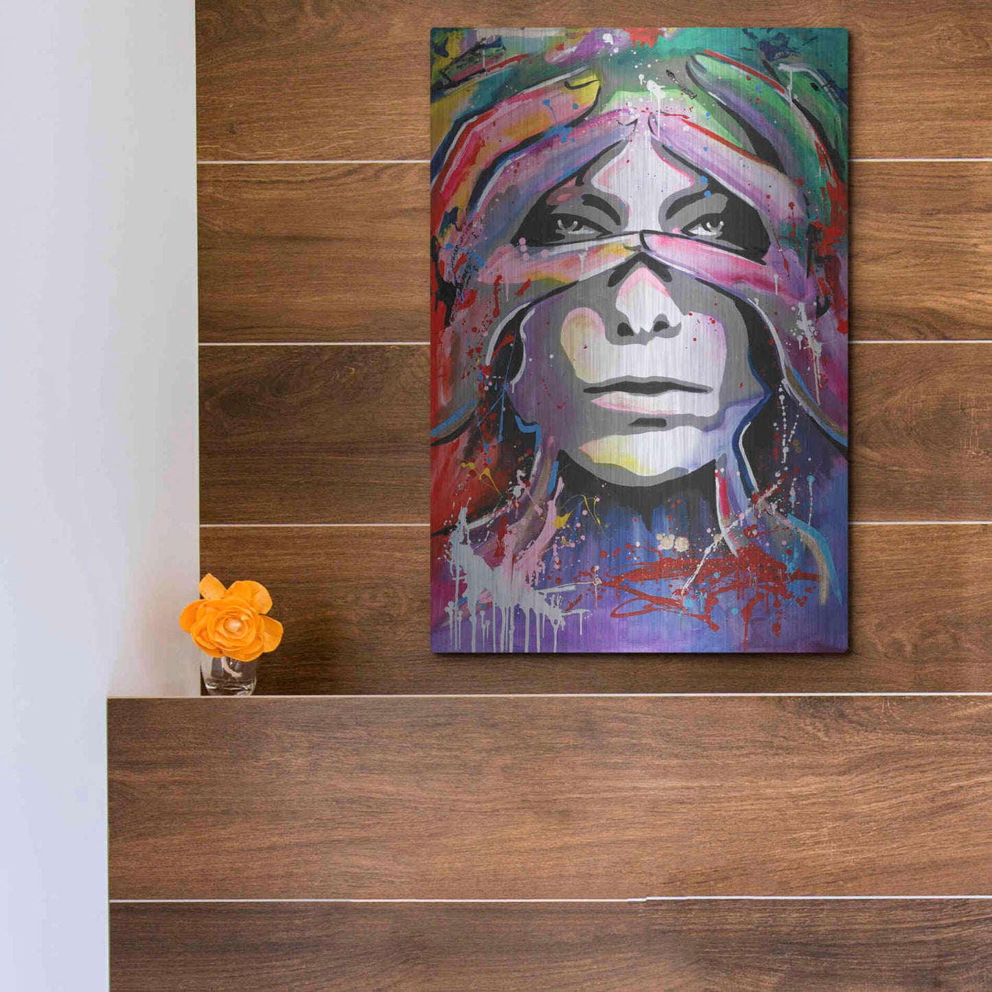 Luxe Metal Art 'Soon 3' by Design Fabrikken, Metal Wall Art,12x16
