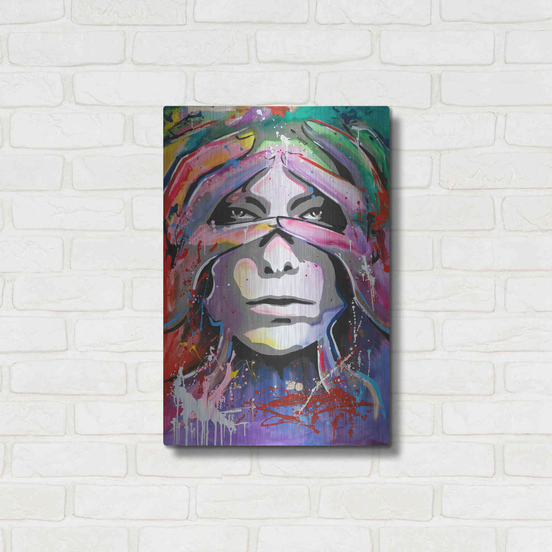 Luxe Metal Art 'Soon 3' by Design Fabrikken, Metal Wall Art,16x24