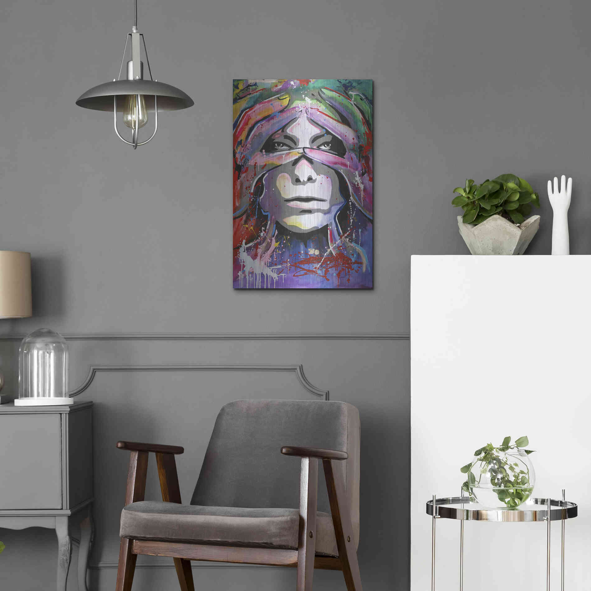 Luxe Metal Art 'Soon 3' by Design Fabrikken, Metal Wall Art,16x24