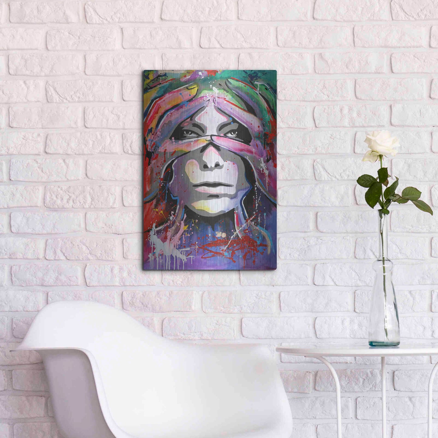 Luxe Metal Art 'Soon 3' by Design Fabrikken, Metal Wall Art,16x24