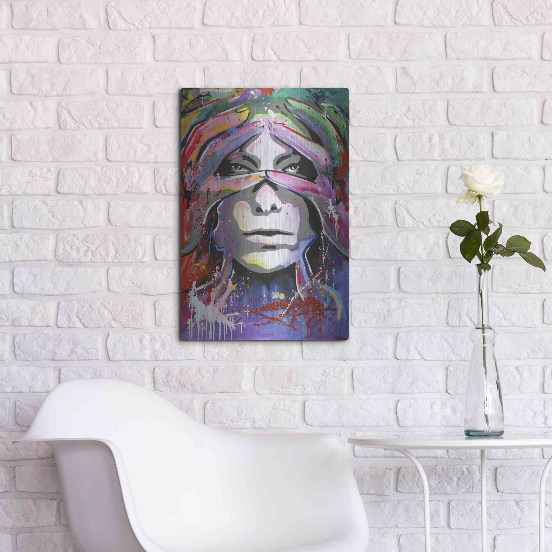 Luxe Metal Art 'Soon 3' by Design Fabrikken, Metal Wall Art,16x24