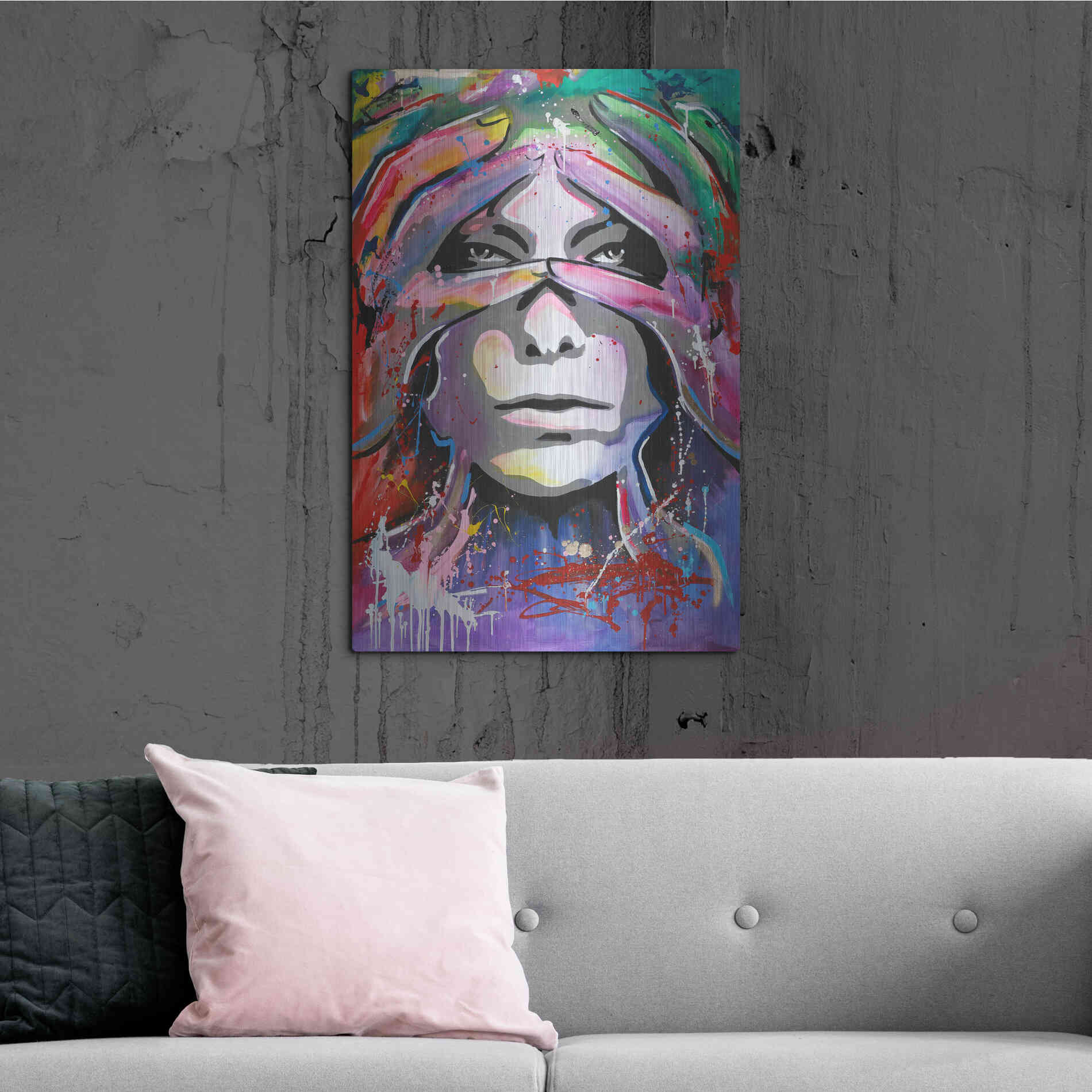 Luxe Metal Art 'Soon 3' by Design Fabrikken, Metal Wall Art,24x36