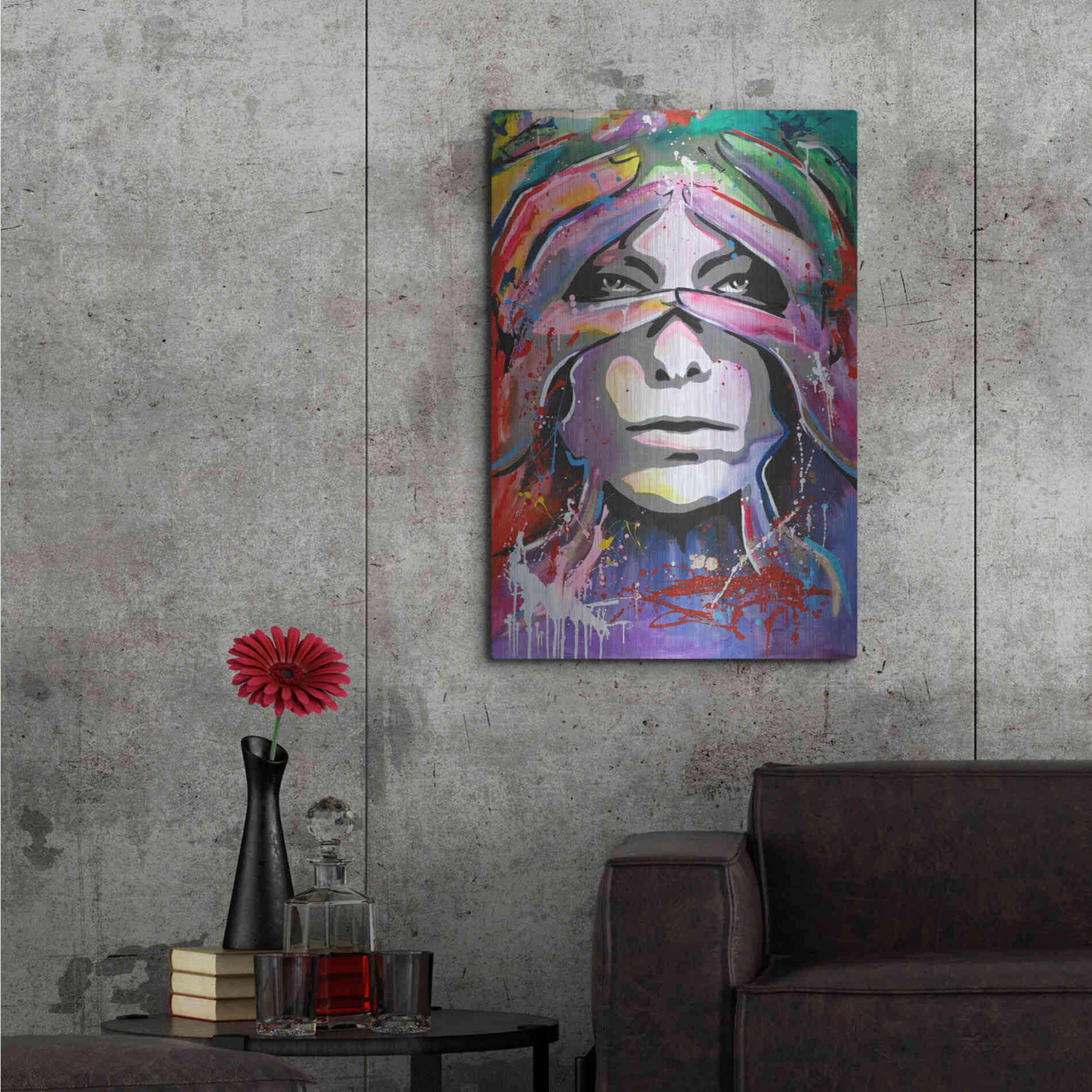 Luxe Metal Art 'Soon 3' by Design Fabrikken, Metal Wall Art,24x36