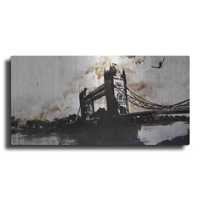 Luxe Metal Art 'Tower Bridge 2' by Jonathan Lam, Metal Wall Art