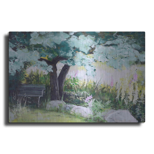 Luxe Metal Art 'Spring Field' by Design Fabrikken, Metal Wall Art