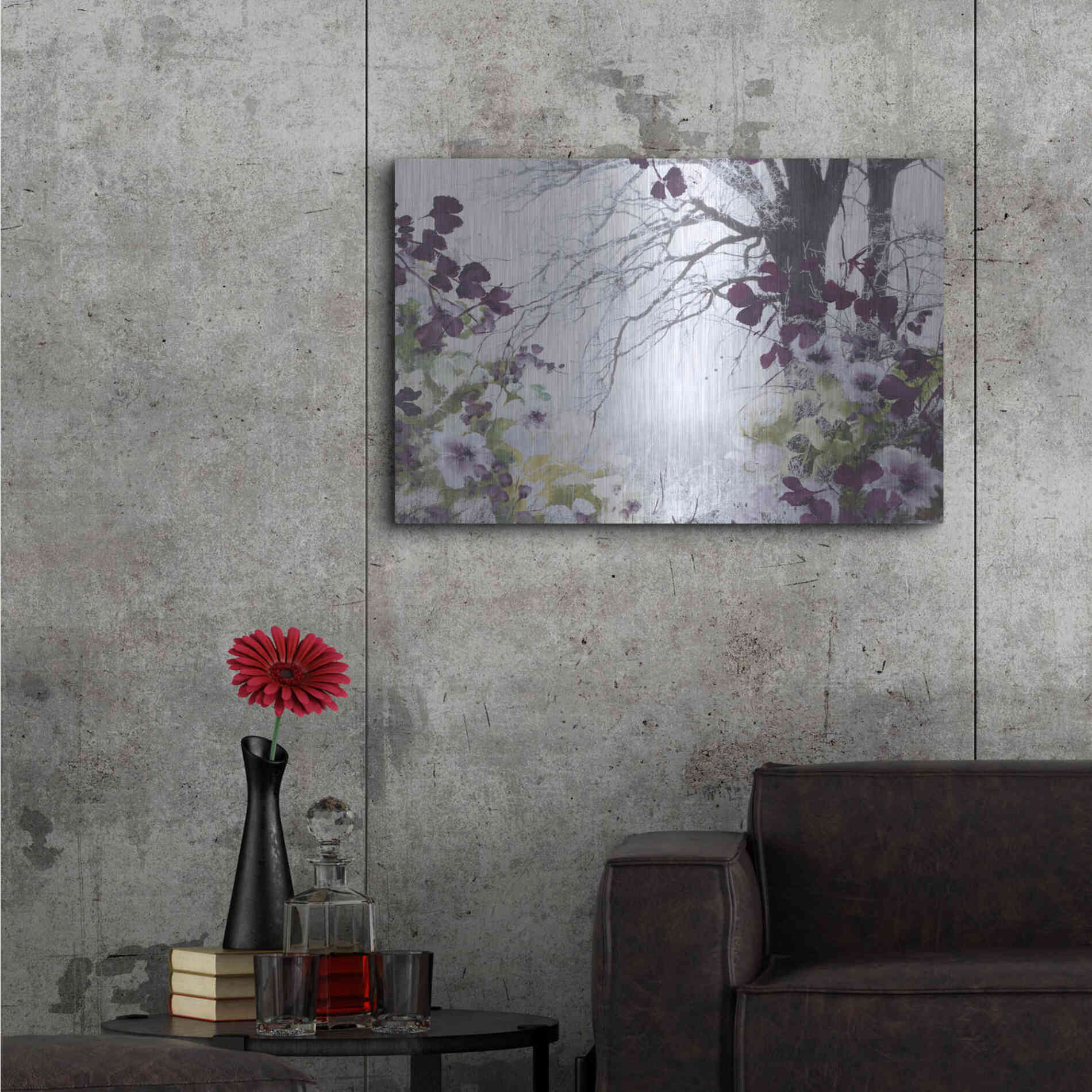 Luxe Metal Art 'Springtime' by Design Fabrikken, Metal Wall Art,36x24