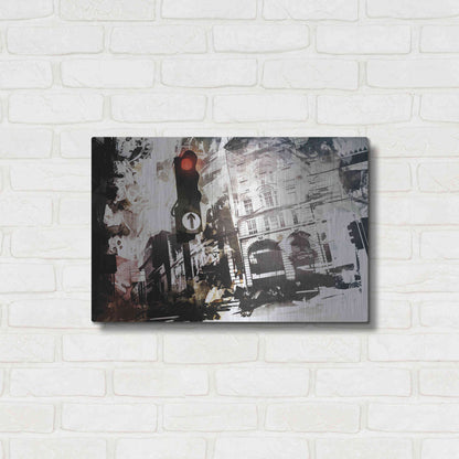 Luxe Metal Art 'Traffic' by Jonathan Lam, Metal Wall Art,24x16